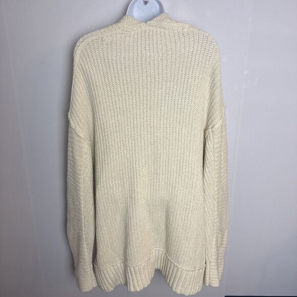 Free People High Hopes Cardigan Sweater Small Oversized Chunky Knit Slouchy Open - Picture 5 of 11